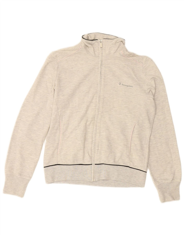 CHAMPION Ženska gornja jakna kratke trenirke UK 14 Veliki sivi flekasti pamuk