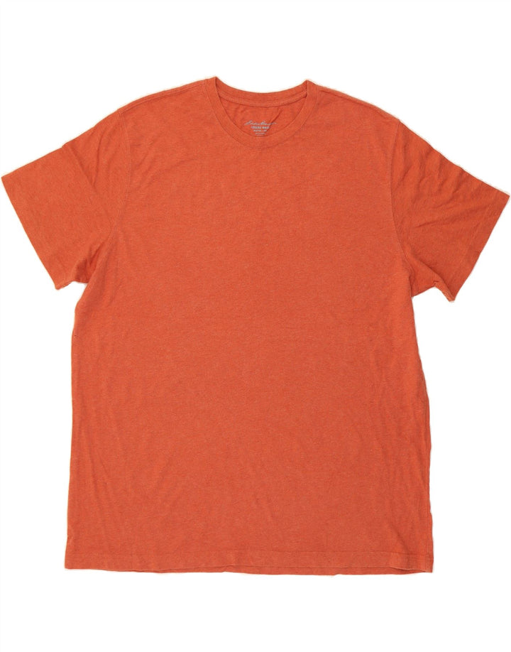 EDDIE BAUER Mens T-Shirt Top XL Orange Vintage Eddie Bauer and Second-Hand Eddie Bauer from Messina Hembry 