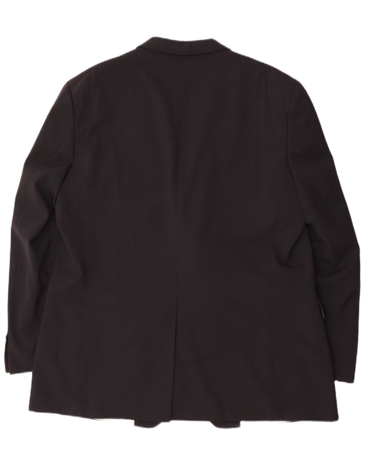 DOUGLAS muška jakna sa 2 gumba UK 46 3XL crni poliester