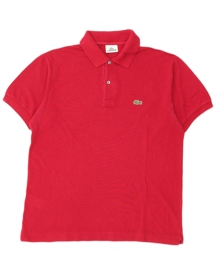 Lacoste muška polo majica veličine 4, srednje crveni pamuk