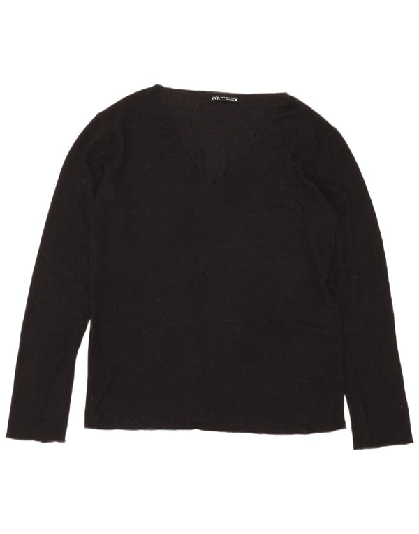 Zara ženska majica dugih rukava UK 18 XL crna