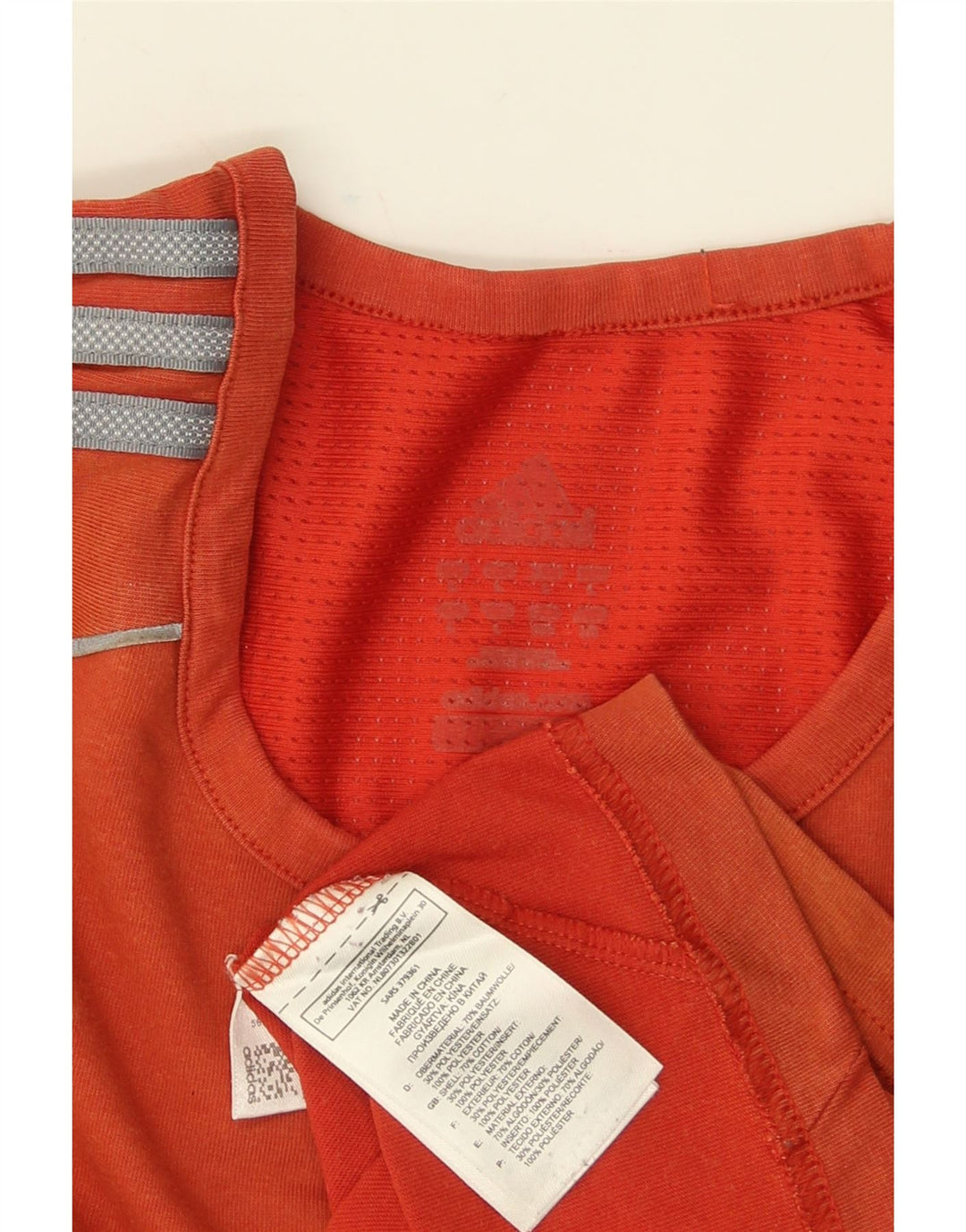 ADIDAS Muška majica kratkih rukava Velika narančasta boja, pamuk