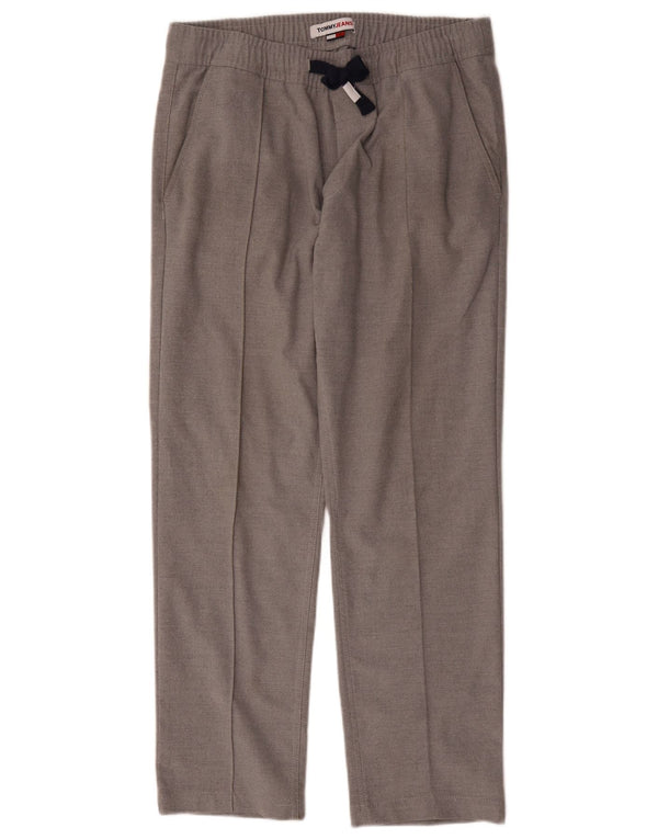 Tommy Hilfiger muške ravne chino hlače srednje veličine W30 L28 sivi pamuk