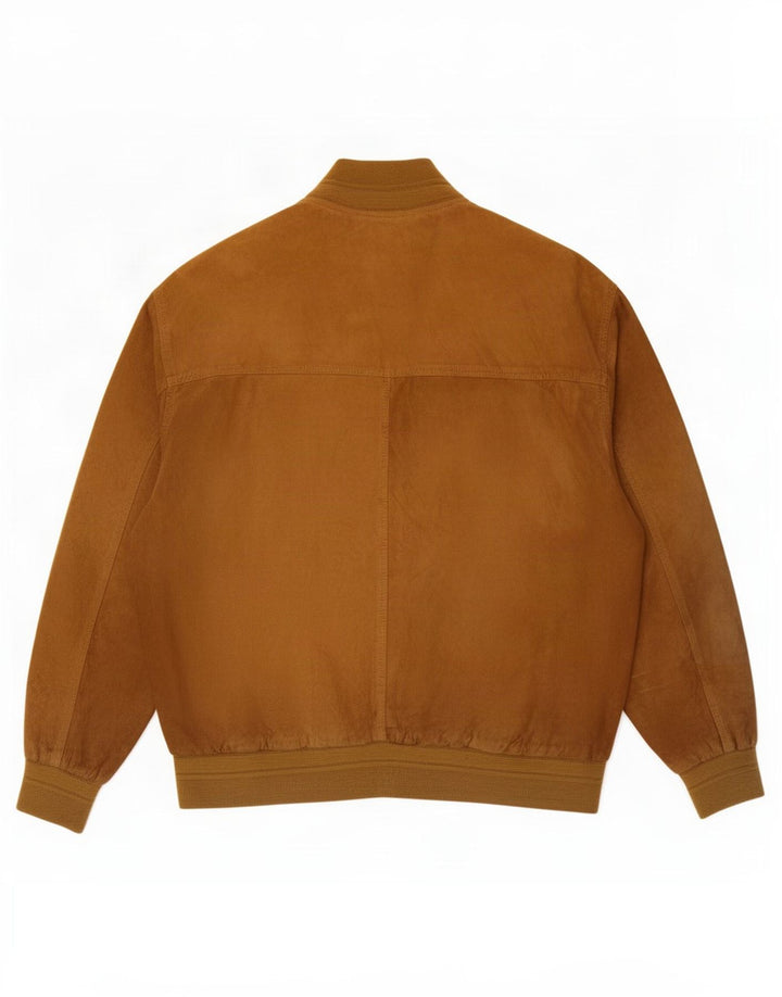 Vintage muška bomber jakna od brušene kože IT 52 XL, bež koža
