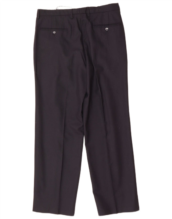 FRAIZZOLI Muške hlače s štipaljkama IT 48 srednje W32 L29 tamnoplave