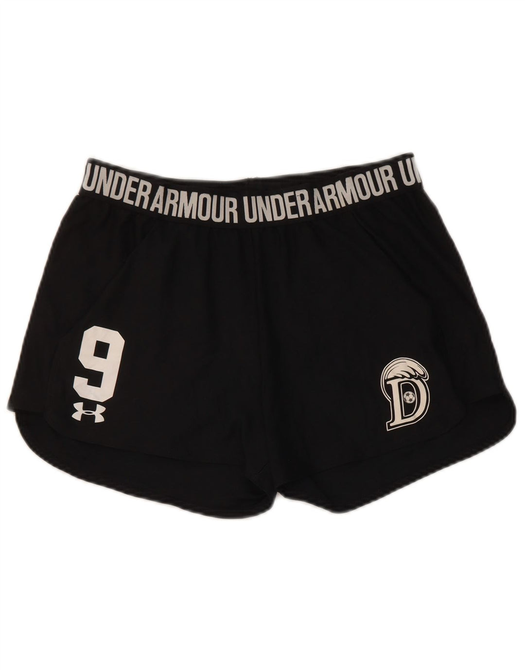 Under Armour ženske kratke sportske hlače s grafičkim motivima UK 12 srednje crne