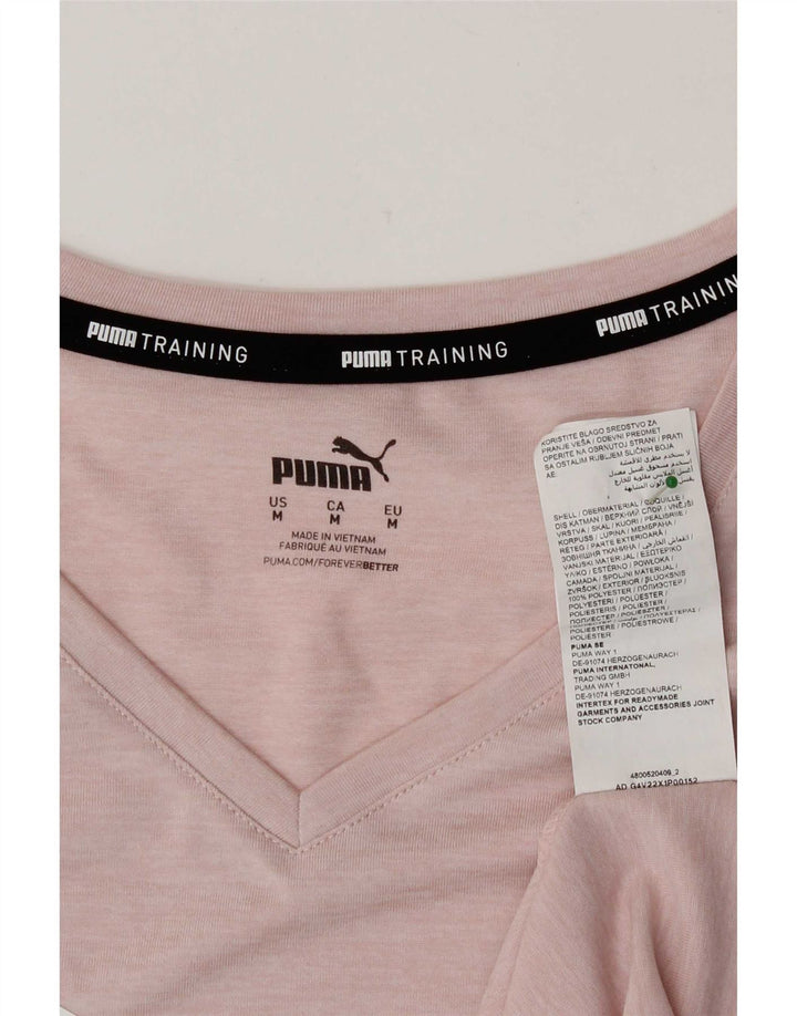Puma majica kratkih rukava s grafičkim motivima, UK 14 srednje ružičasti poliester