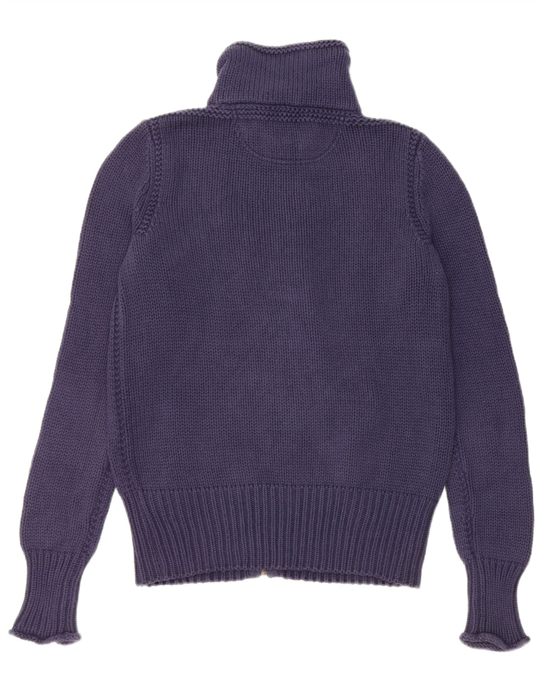 RALPH LAUREN Ženski kardigan pulover UK 14 Srednje tamnoplavi pamuk