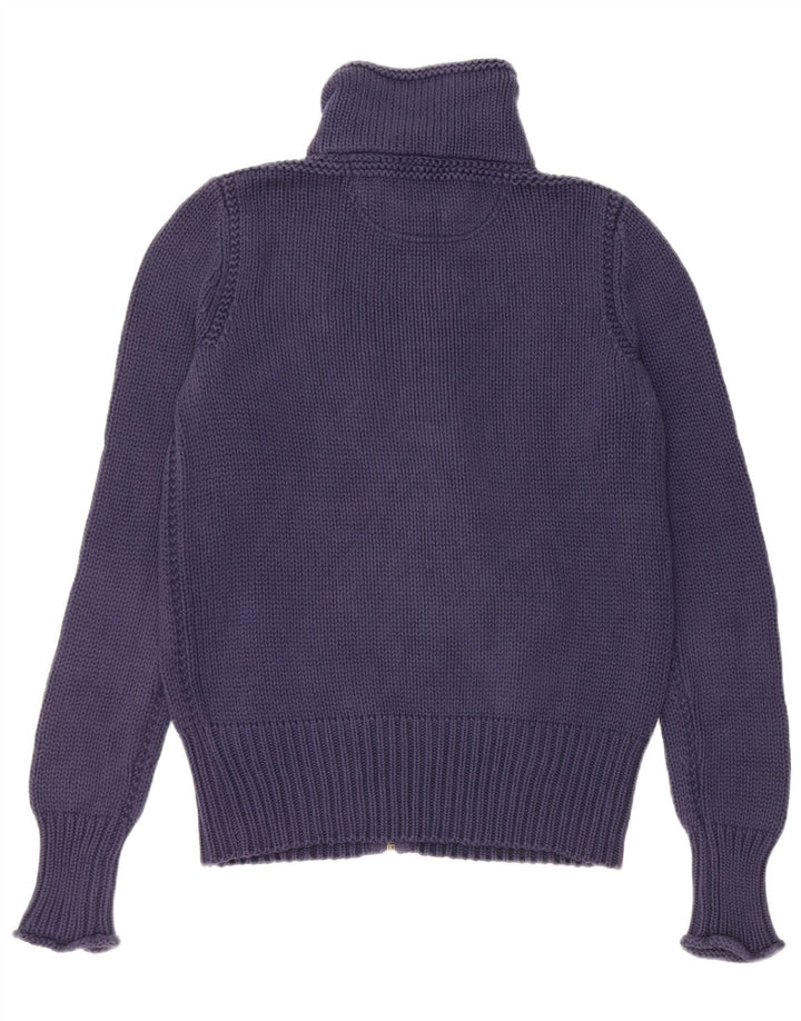 RALPH LAUREN Ženski kardigan pulover UK 14 Srednje tamnoplavi pamuk