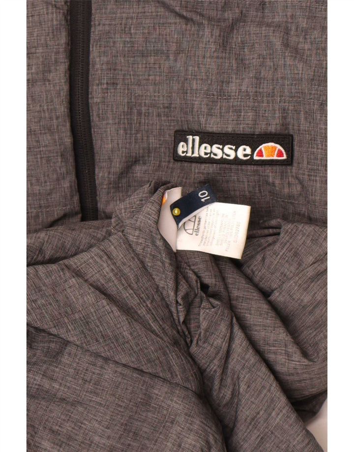 Ellesse ženska jakna s kapuljačom i dvostrukim podstavcima UK 10, mali sivi najlon
