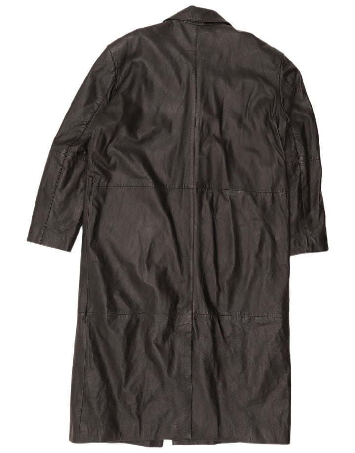 Muški kožni kaput EU 50 veliki crni kožni