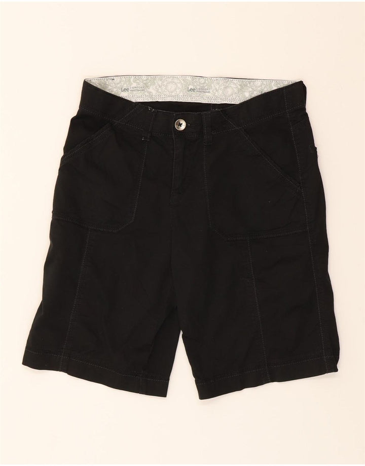LEE Womens Comfort Fit Chino Shorts Medium W30  Black Cotton Vintage Lee and Second-Hand Lee from Messina Hembry 
