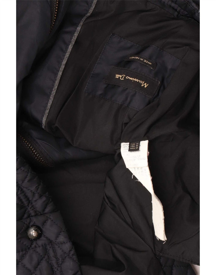 Ženska prošivena jakna Massimo Dutti UK 18 XL crni poliester