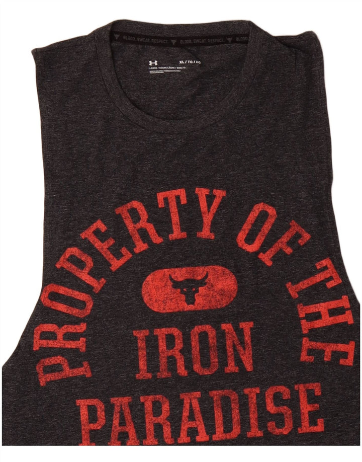 UNDER ARMOUR Muški grafički prsluk XL, sivi pamuk