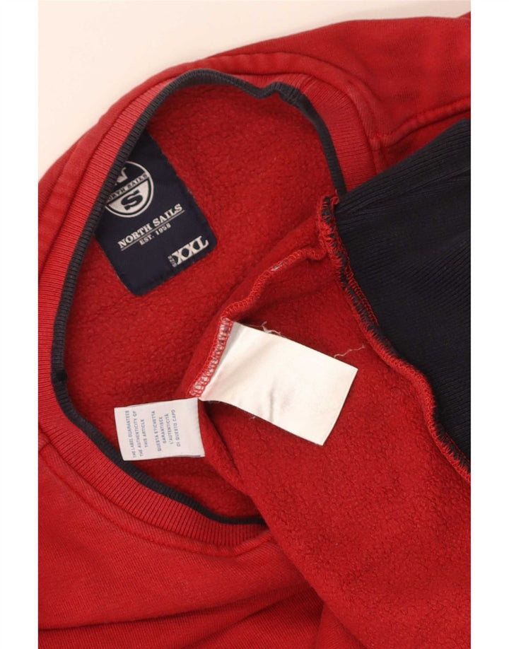Muški džemper North Sails 2XL, crveni pamuk