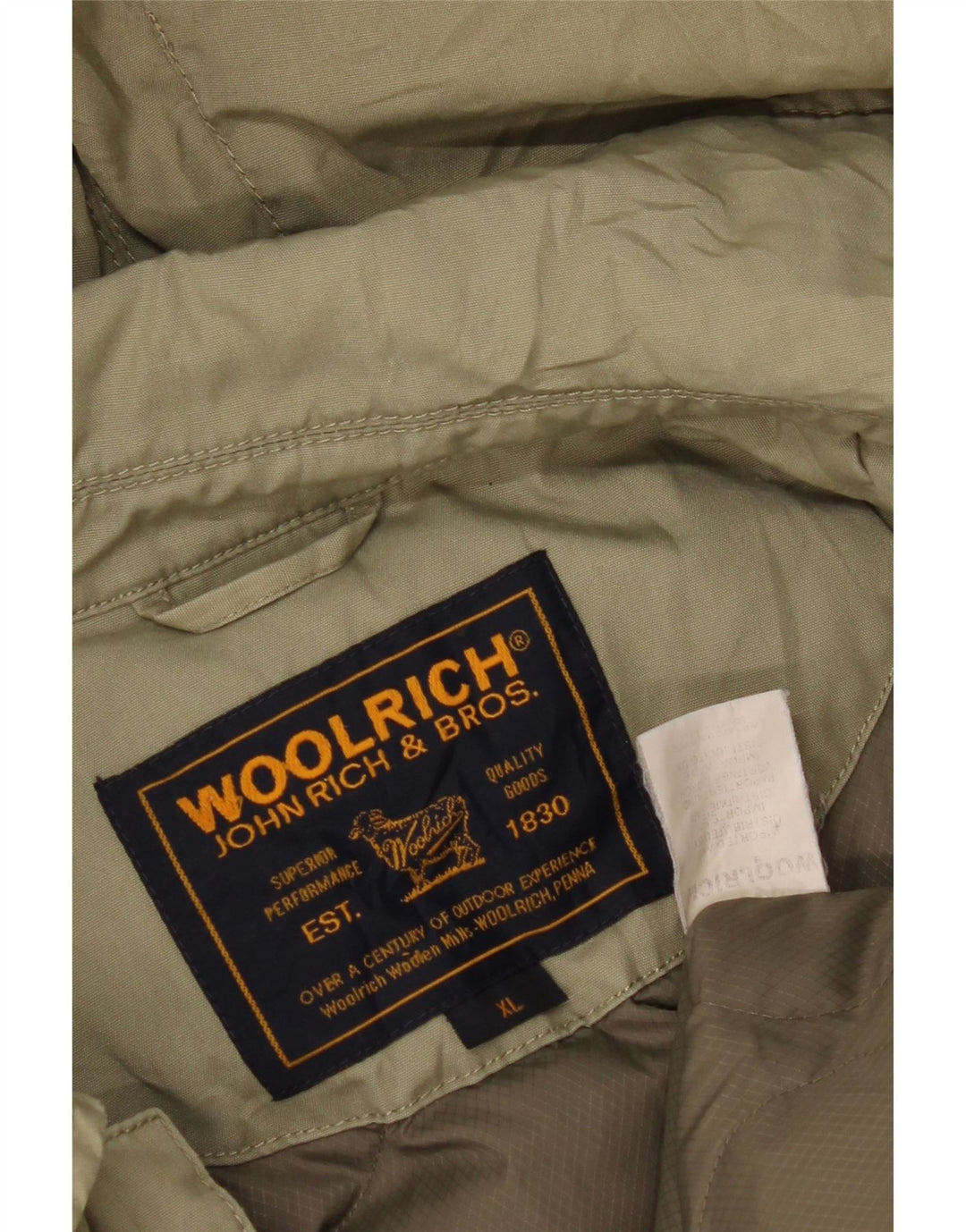 Woolrich muška podstavljena jakna s kapuljačom UK 42 XL kaki
