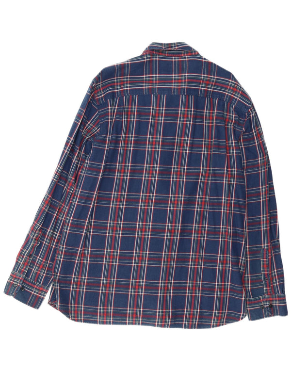 MARLBORO CLASSICS Muška flanelska košulja 3XL tamnoplava karirana pamuk