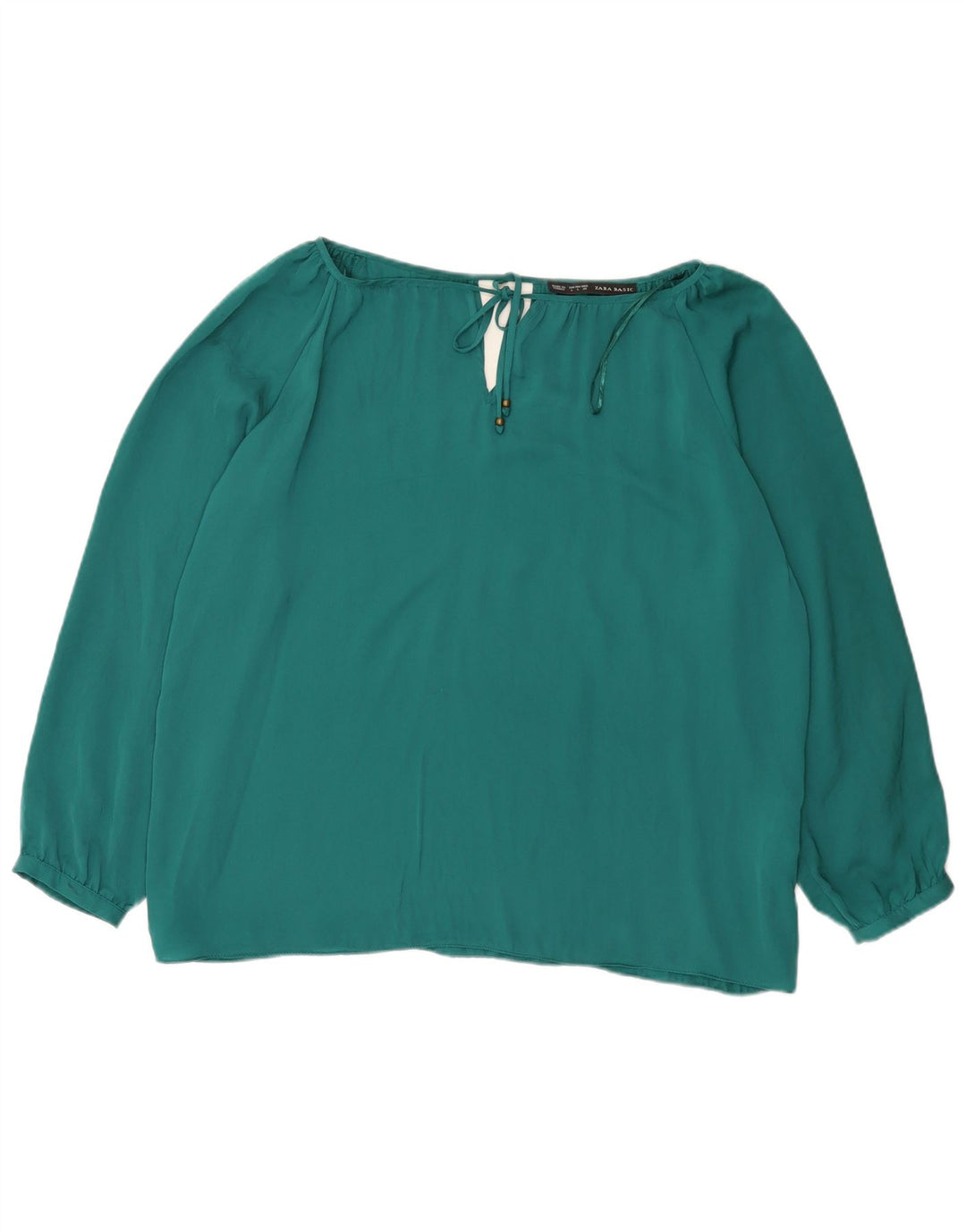 Zara ženska prevelika bluza UK 16 veliki zeleni poliester