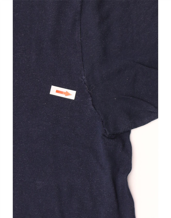 Gornji dio muške majice s grafičkim motivima Champion Srednje tamnoplavi pamuk