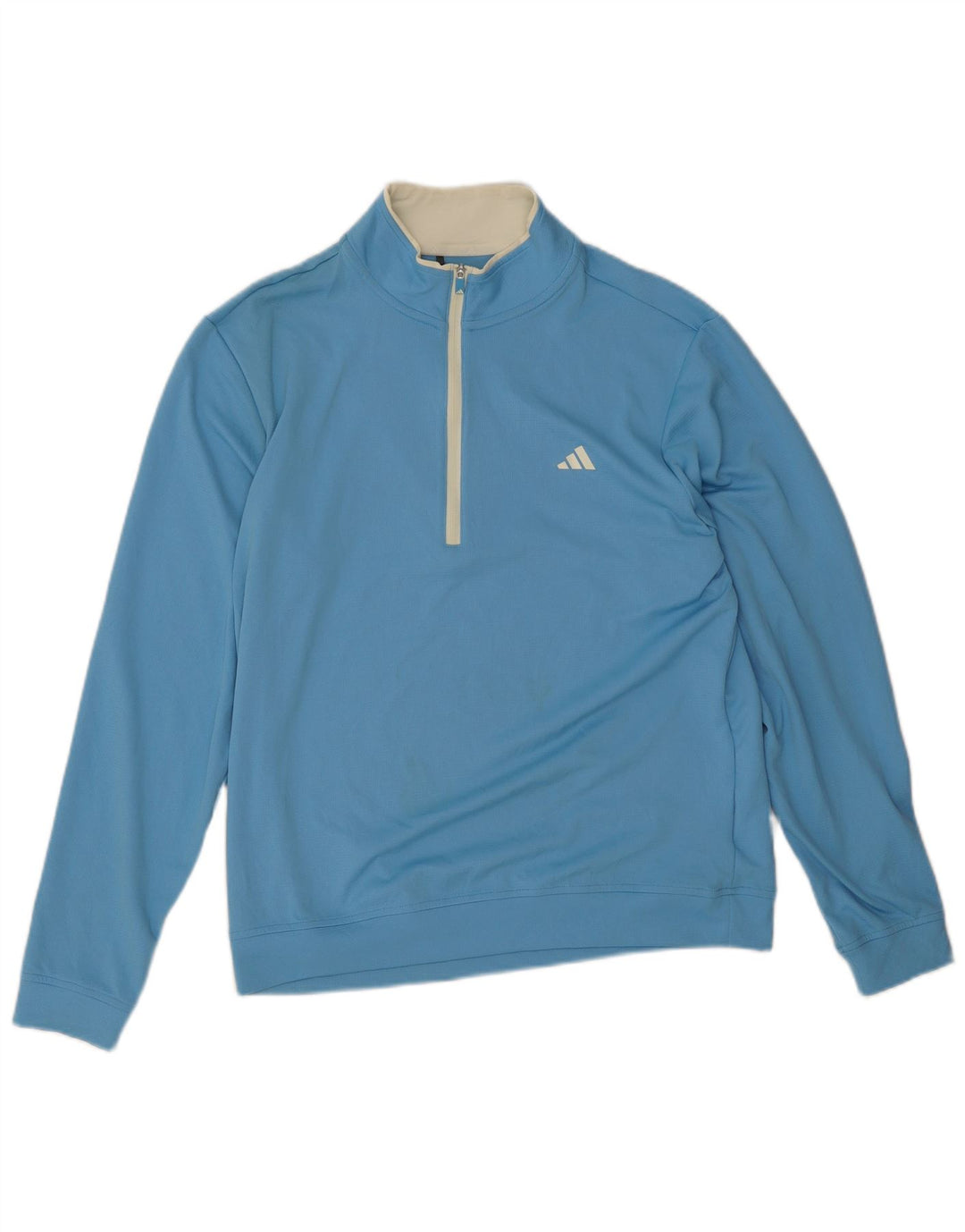 Adidas muška pulover trenirka s patentnim izrezom, srednji plavi poliester