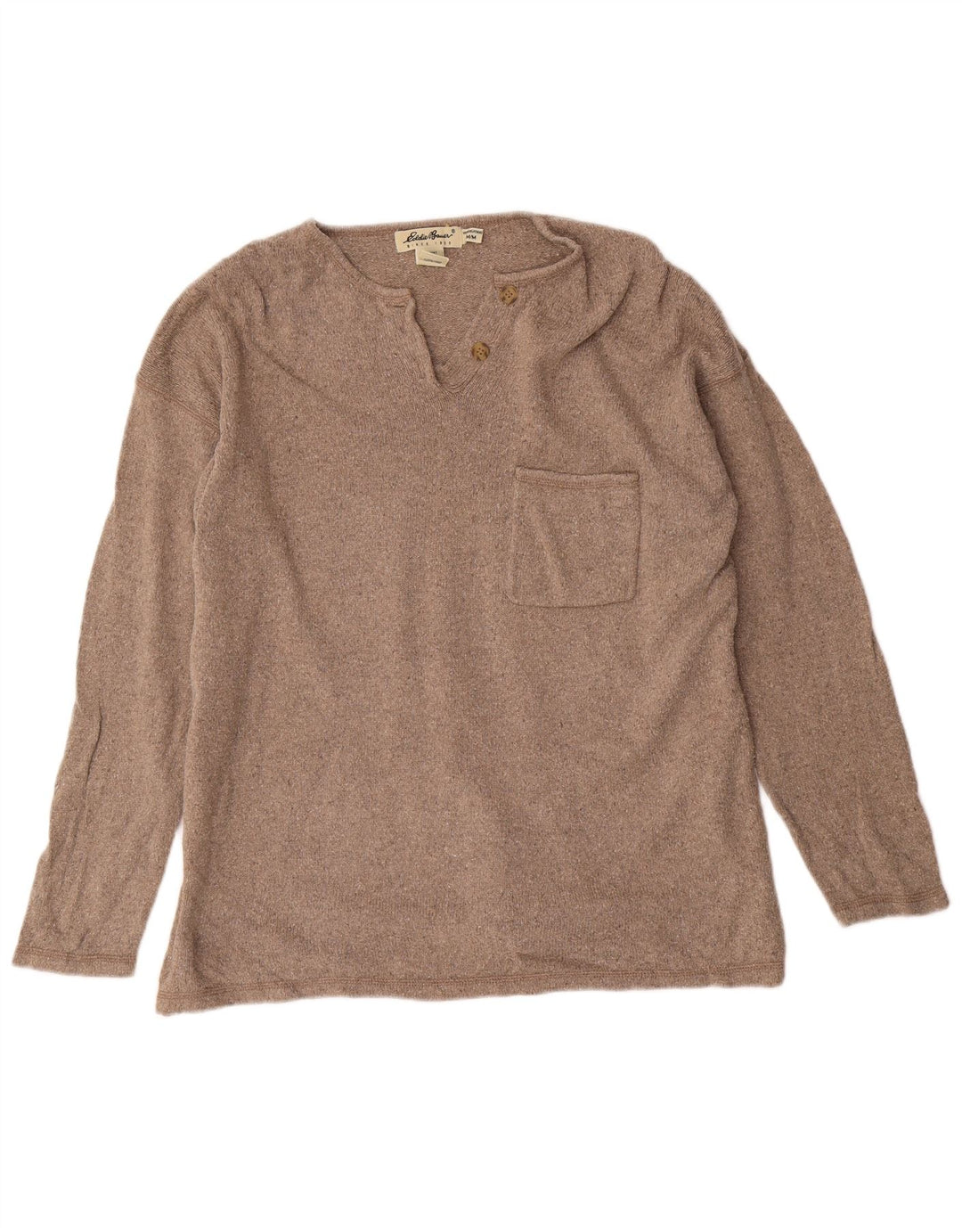 EDDIE BAUER Ženska pulover s velikim izrezom UK 14 Srednje smeđa