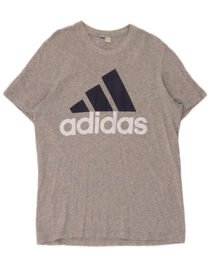 ADIDAS muška majica kratkih rukava s grafičkim motivima velika siva