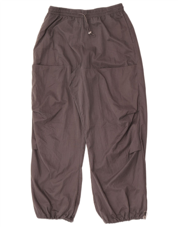 Zara Ženske Cargo Trenirke Hlače Joggers UK 14 Veliki sivi poliester