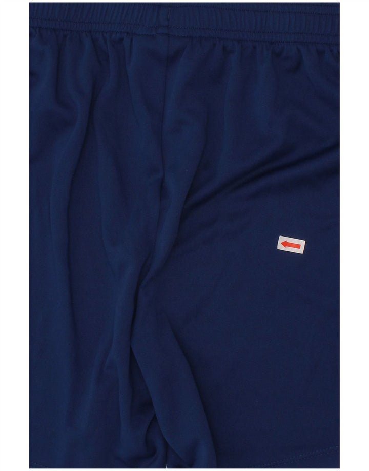 UMBRO Boys Sport Shorts 9-10 Years Large Navy Blue Polyester