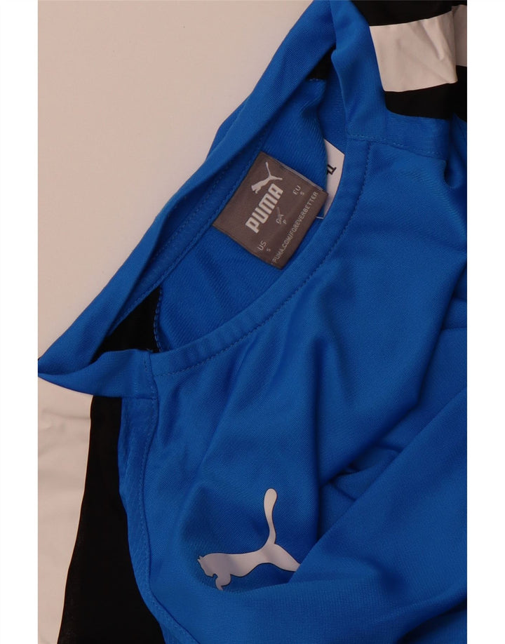 Puma muška majica dugih rukava, mali plavi poliester u boji