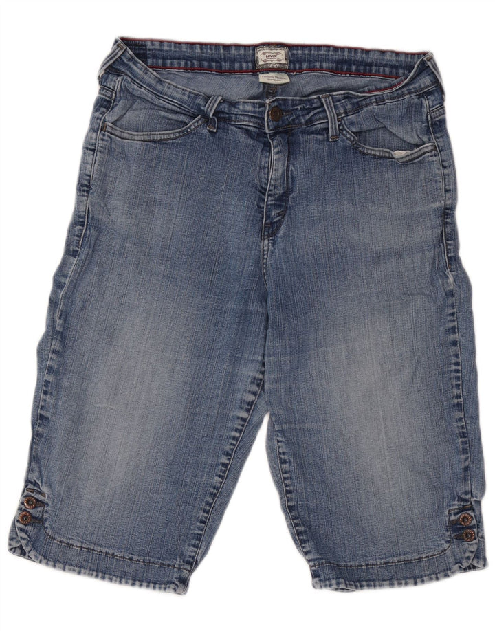 Levi's ženske 512 traper uske bermude W34 velike plave