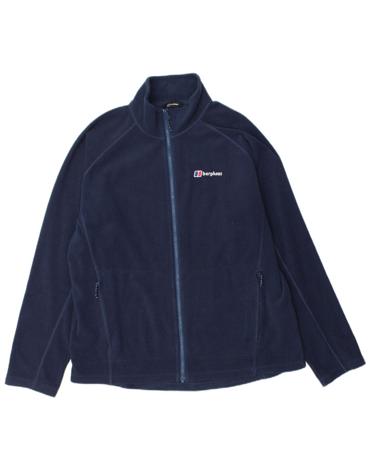 Berghaus muška jakna od flisa UK 40 veliki tamnoplavi poliester