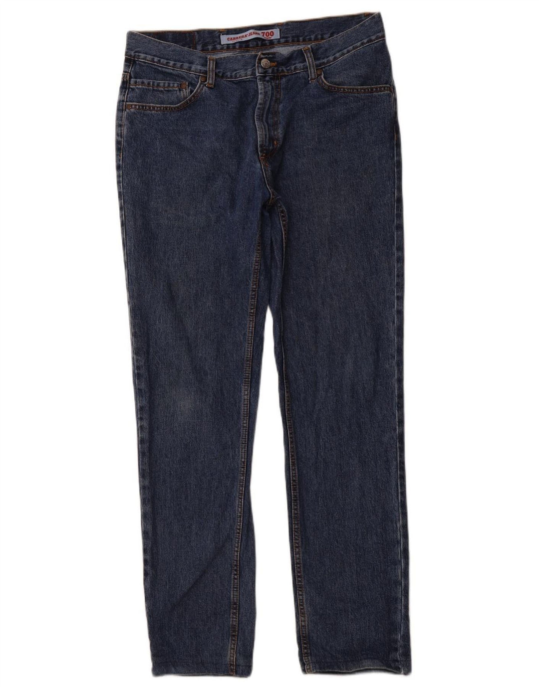 CARRERA Mens 700 Straight Jeans IT 50 Large W34 L30 Mornarsko plavi pamuk