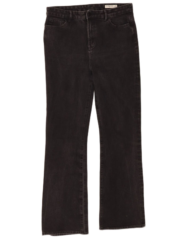 Marks & Spencer Womens Bootcut Jeans UK 14 Large W34 L31 Black Cotton