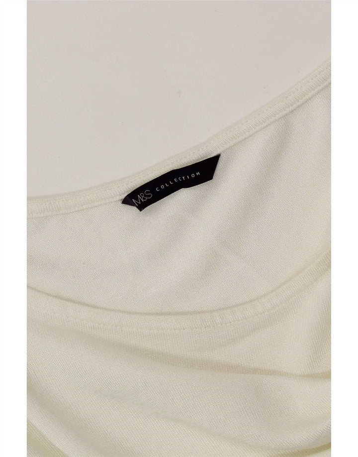 Marks & Spencer Ženska majica s 3/4 rukavima UK 18 XL Off White