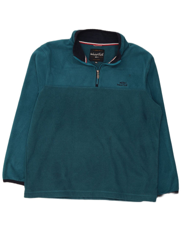 Muški džemper od flisa Weird Fish 2XL plavi poliester