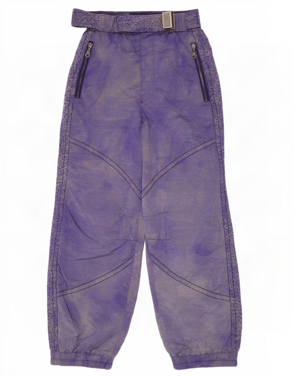 Maier ženske skijaške hlače visokog struka UK 16 Large Purple Tie Dye Polyamide