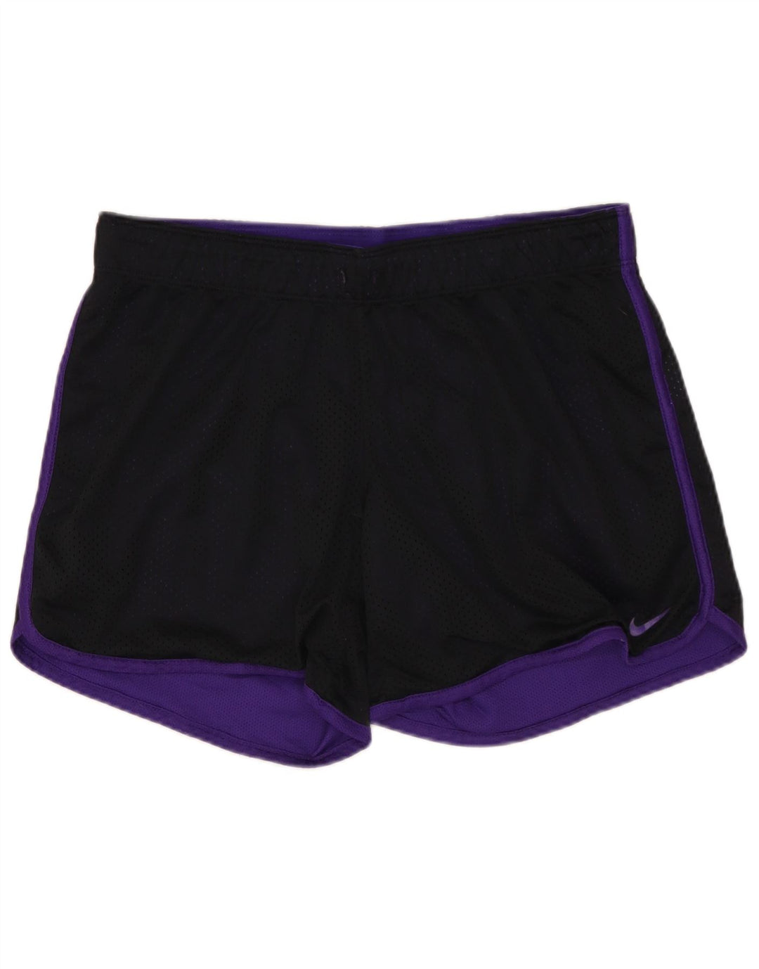 NIKE Ženske Dri Fit Sportske kratke hlače UK 12 Srednje crni poliester