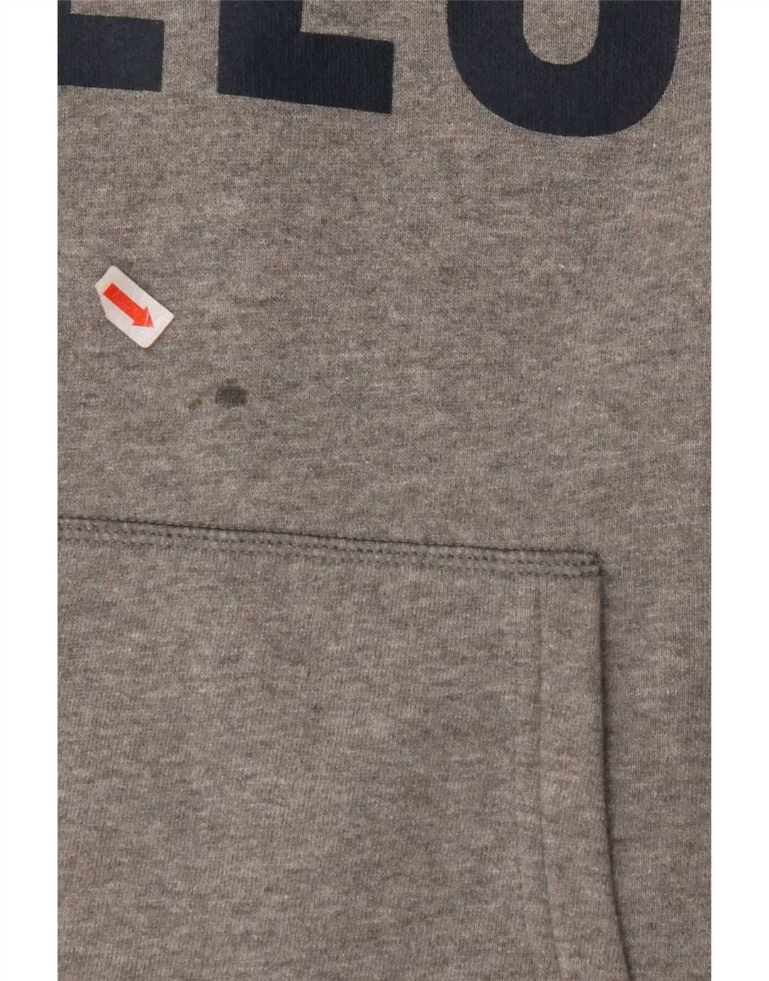 JACK WILLS Mens Graphic Hoodie Jumper Medium Grey Cotton