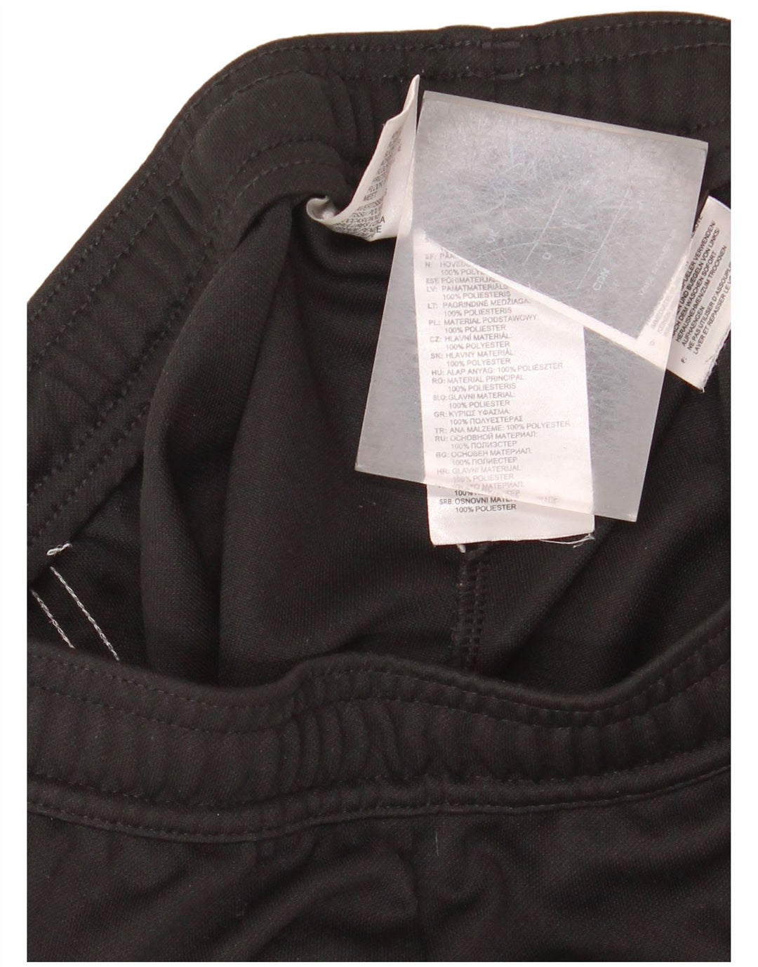 Adidas muške trenirke Climalite male crne poliesterske hlače