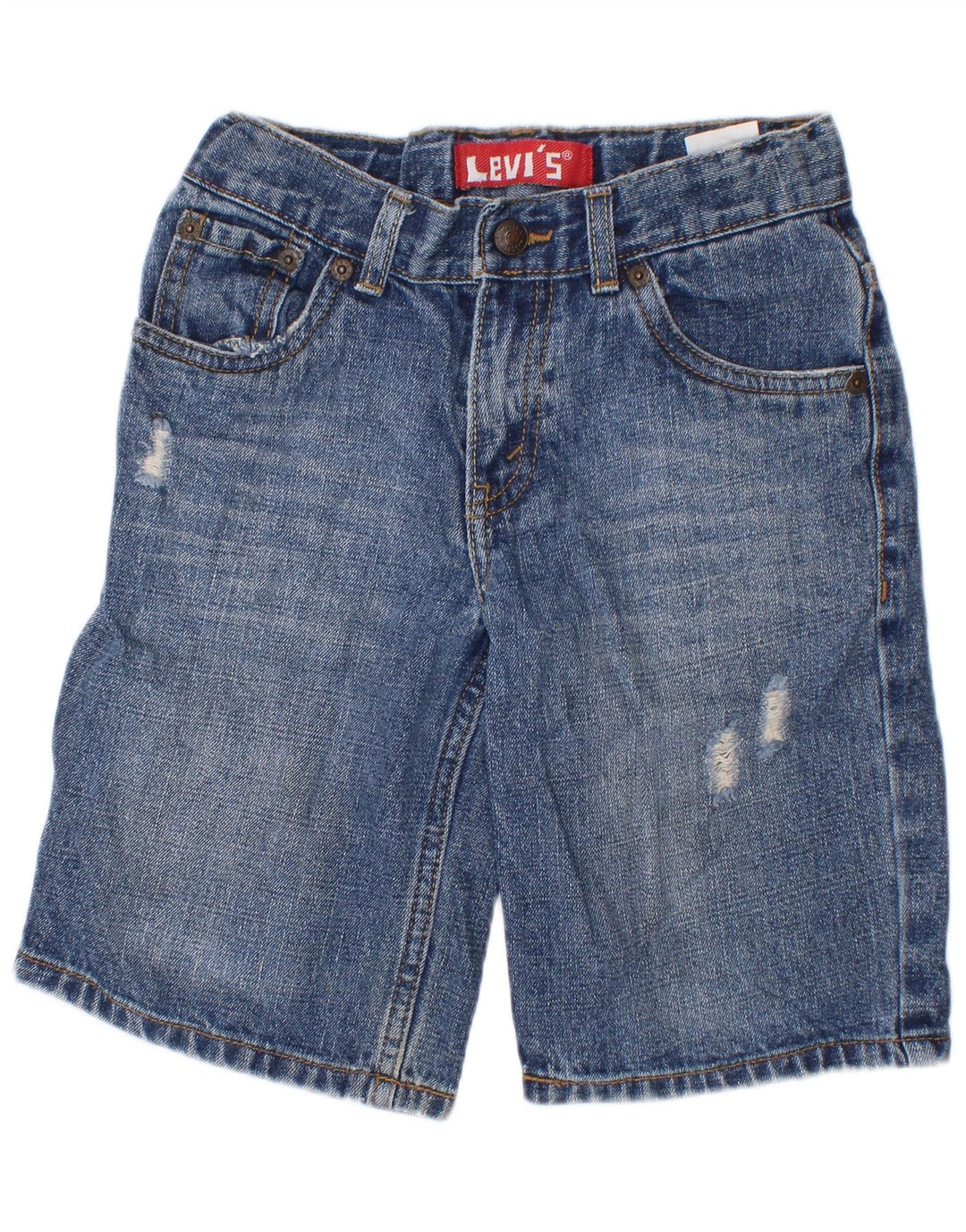 Levi's Boys traper kratke hlače 6-7 godina W24 plave ramije