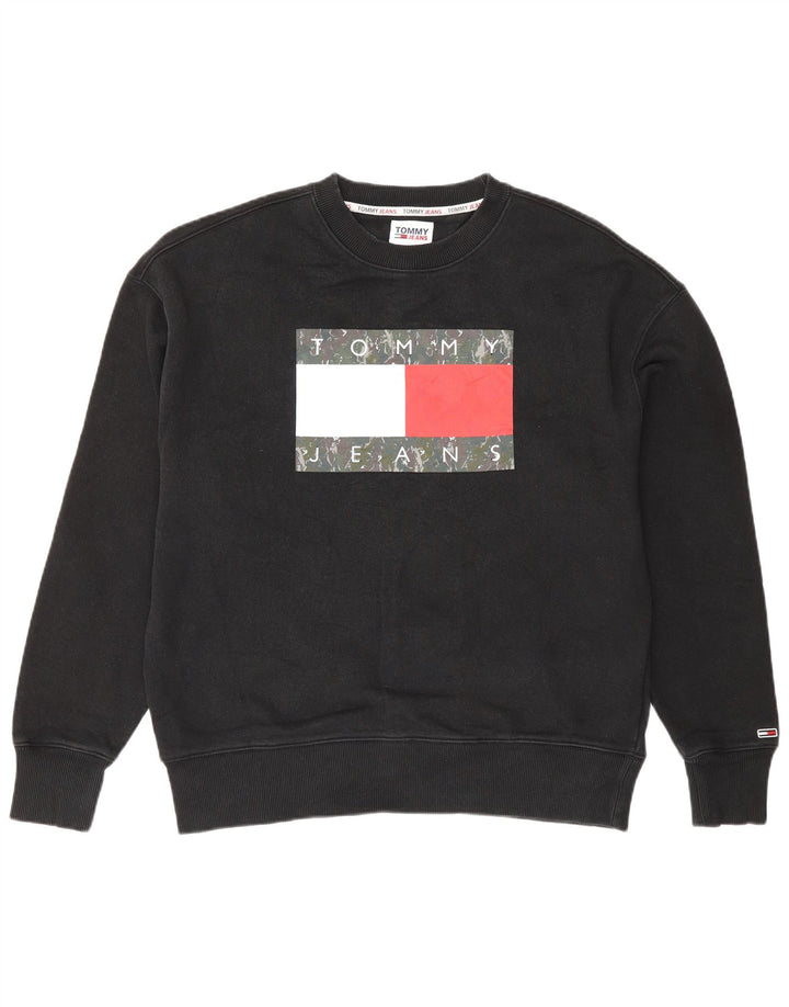 Tommy Hilfiger muška majica s grafičkim motivima, mala crna boja