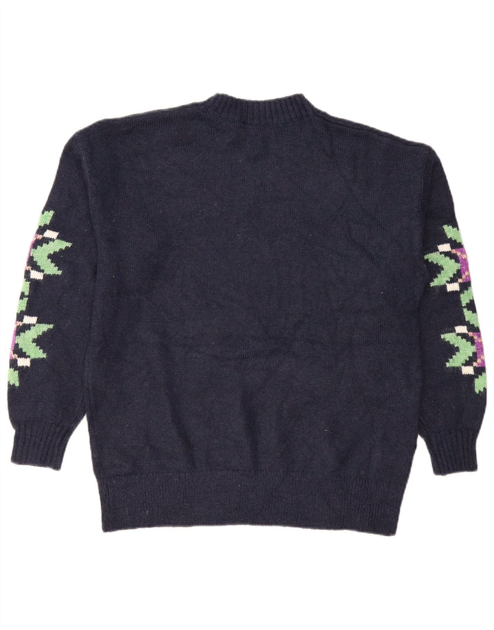 Marks & Spencer ženski džemper s okruglim izrezom UK 14 Srednje tamnoplava