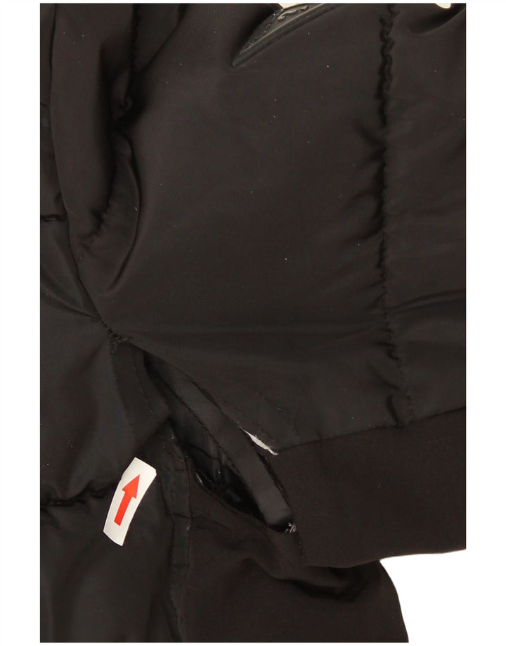 Guess muška podstavljena jakna s kapuljačom UK 42 XL crni poliester