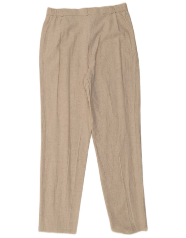Marks & Spencer ženske chino hlače UK 14 srednje W30 L30 bež flekasto