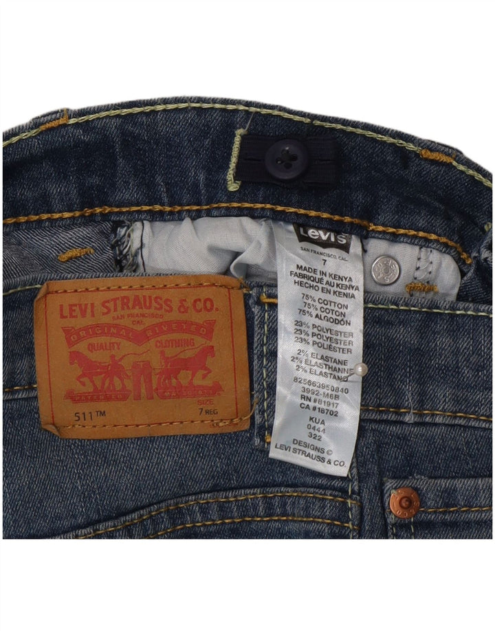Levi's Boys 511 uske traperice 6-7 godina W22 L22 plavi pamuk