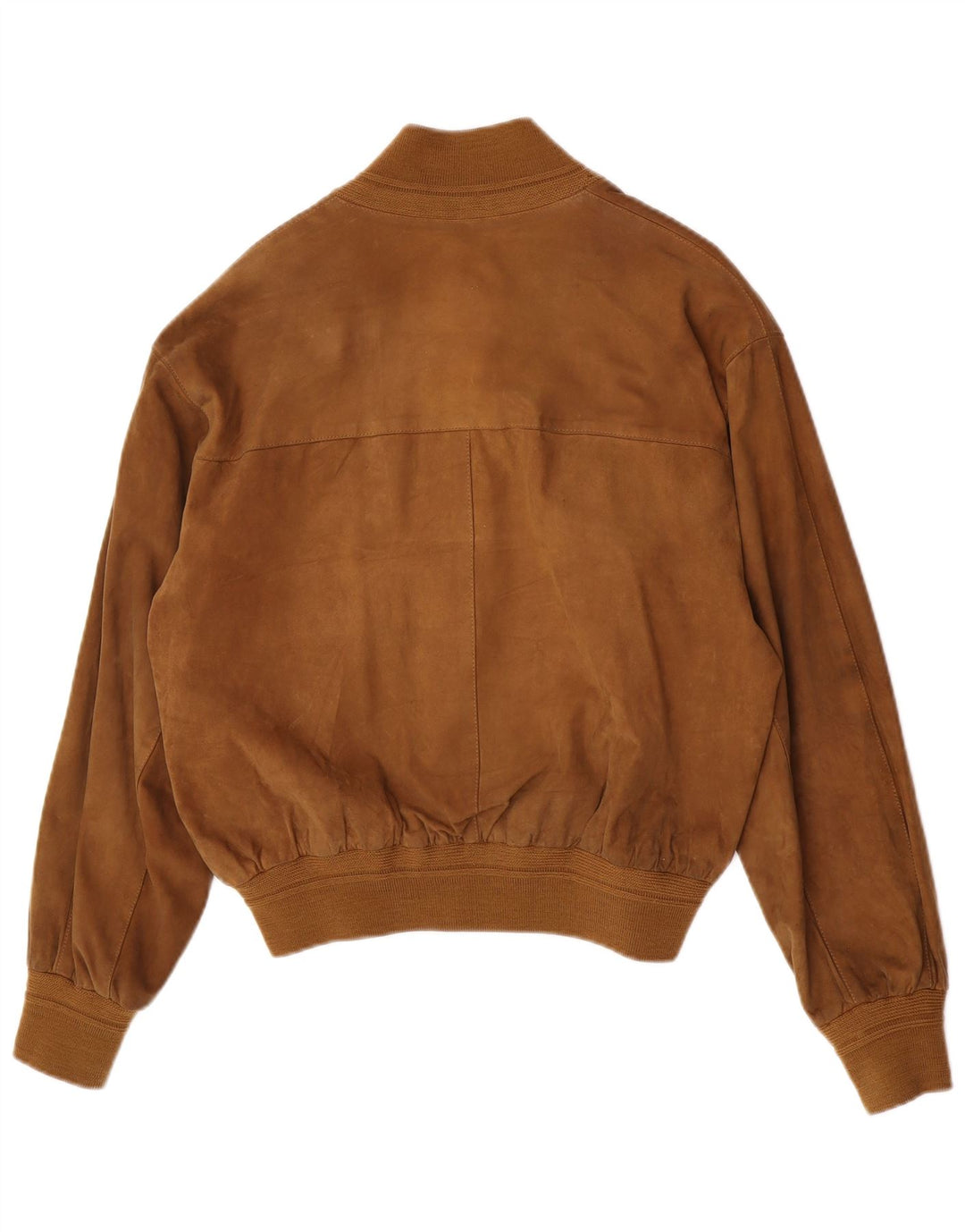 Vintage ženska prevelika bomber jakna od brušene kože IT 44 srednje bež boje