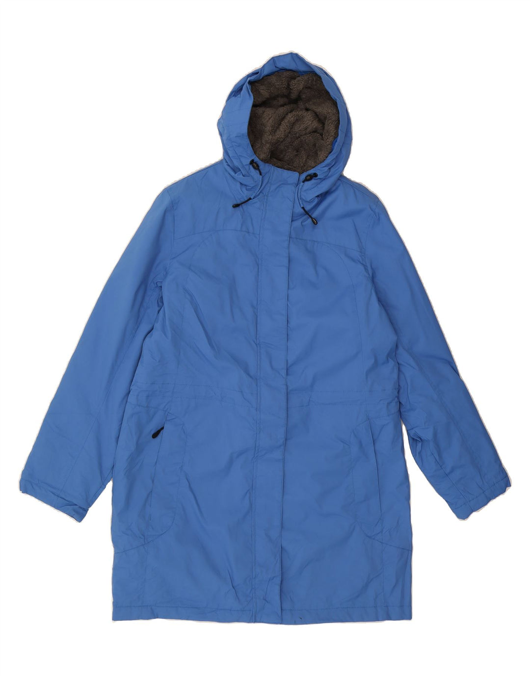 L.L.BEAN Womens Hooded Windbreaker Coat UK 14 Medium Blue Nylon Vintage L.L.Bean and Second-Hand L.L.Bean from Messina Hembry 