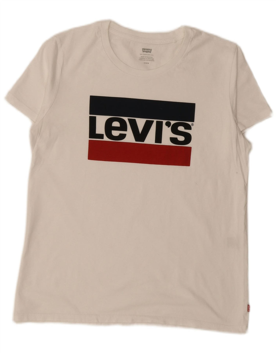 Levi's ženska majica kratkih rukava s grafičkim motivima UK 14 srednje bijela