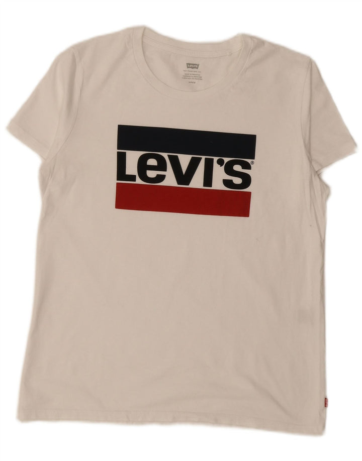 Levi's ženska majica kratkih rukava s grafičkim motivima UK 14 srednje bijela