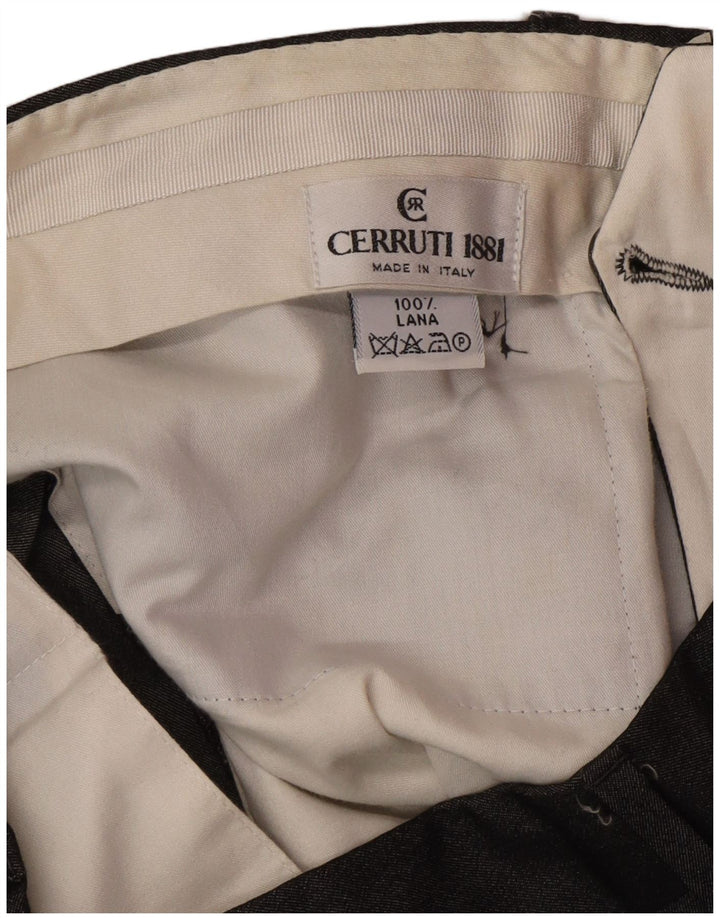 CERRUTI 1881 Muške hlače s štipaljkama IT 50 Large W32 L30 Grey Classic
